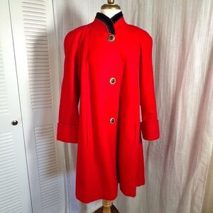 Jofeld | Women’s | Coats | S | Vintage Elegant Red Dress Overcoat